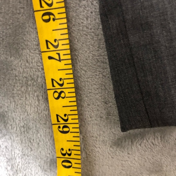 Joseph Joe Abboud Men Dress Pants Size 42 100% Wool Dark Gray Formal - Picture 12 of 14